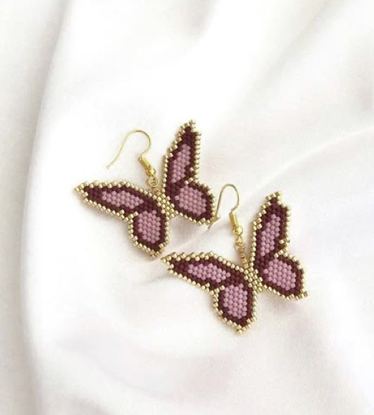 Lilac Butterfly earrings