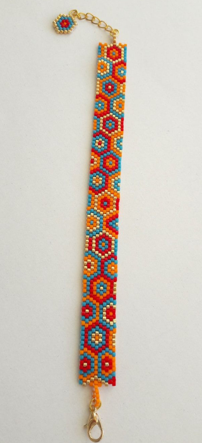 Geometric Colored Bracelet