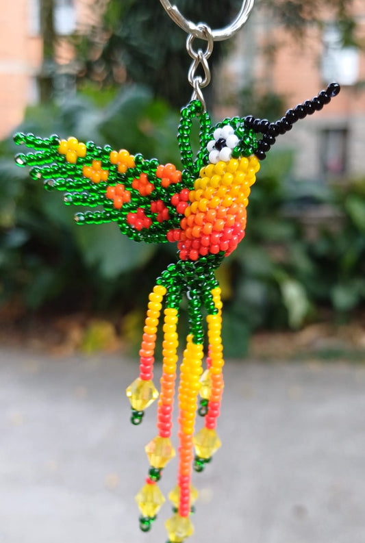 Tropical Hummingbird Keychain