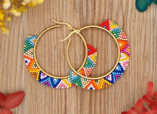 Colorful Candongas Earrings