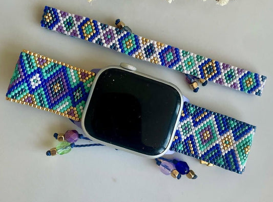 Blue Geometric Wristwatch